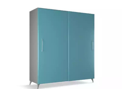 Wardrobe Bedroom Modern Wardrobe Clothes cupboards turquoise green